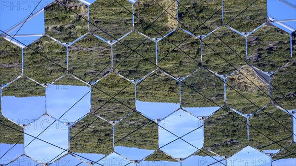 Detail of a mirror from the observatory at Roque de Los Muchachos