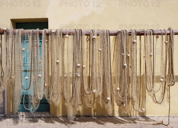 Fishing nets hung up to dry