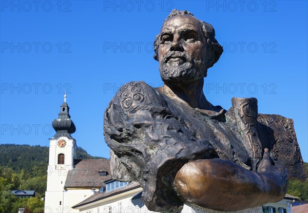 Gustav Klimt Statue.Unterach am attersee