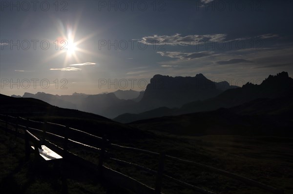 Dreamfafter sunrise at the Schlernhaus