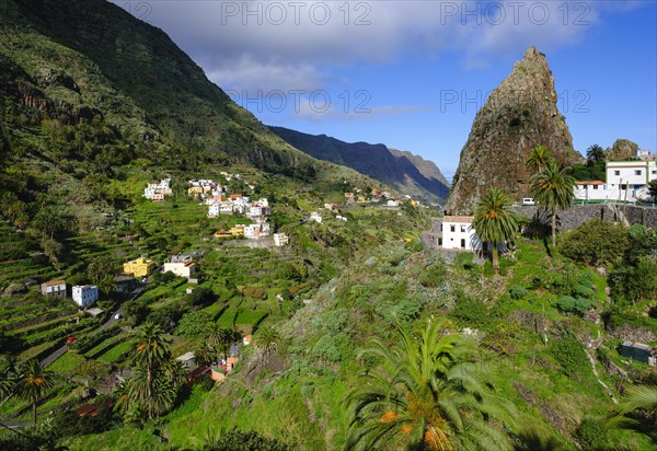 Barranco del Cedro with Roque Pedro