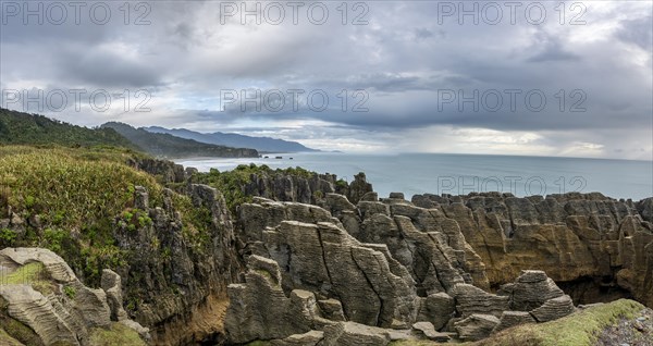 Coastal landscape with sandstone rocks