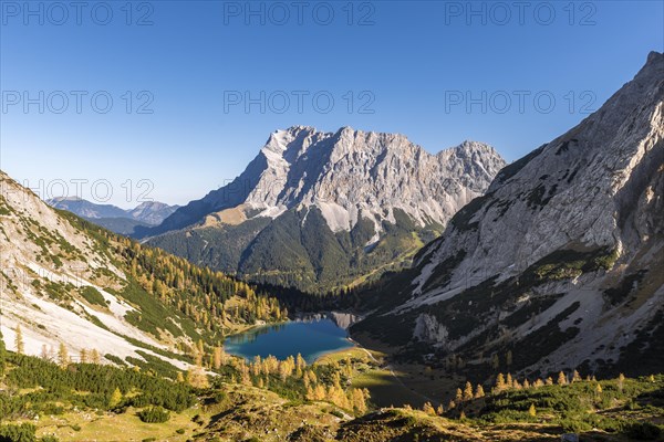 View of Seebensee from the Ehrwalder Sonnenspitze