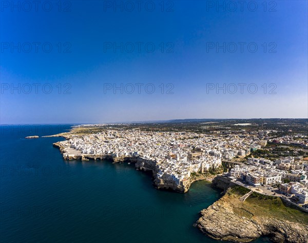 Aerial view of Polignano a Mare