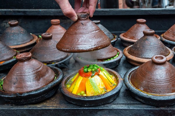 Vegetables prepared in tajine