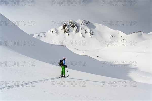 Ski tourers in the snow