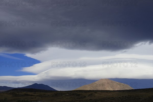Landscape with dramatic clouds
