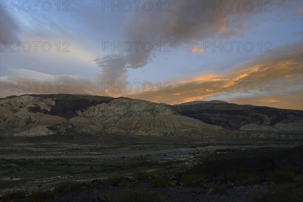 Clouds on the Rio Colorado at sunset