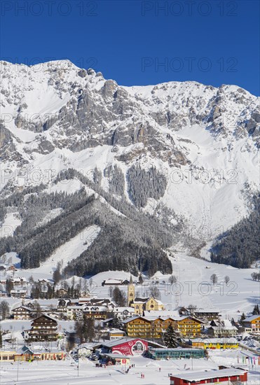 Ramsau am Dachstein with Dachstein massif