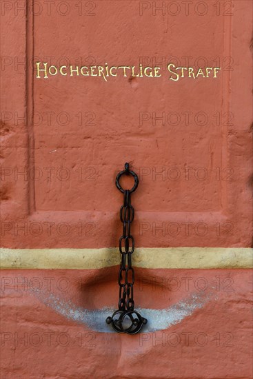 Pillory at the town hall of Bernkastel