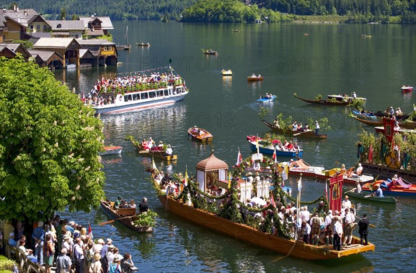 Corpus Christi Procession at Lake Hallstatt