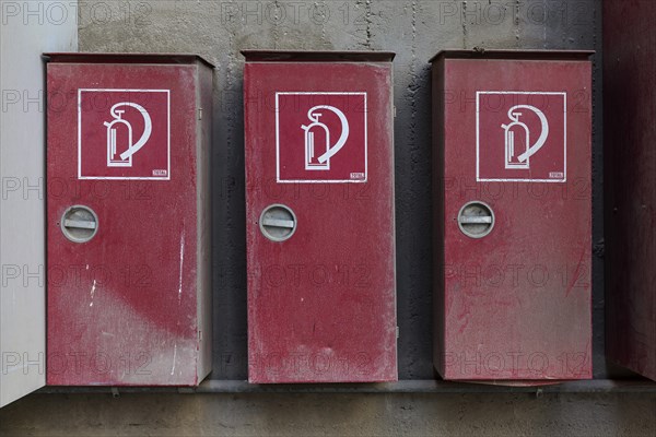 Fire extinguisher in an industrial company