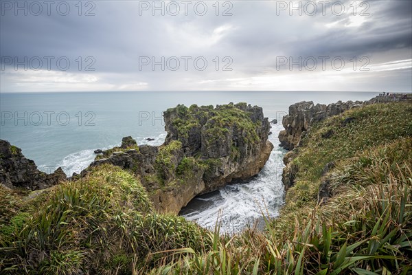 Bay with sandstone rocks