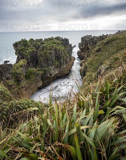 Bay with sandstone rocks