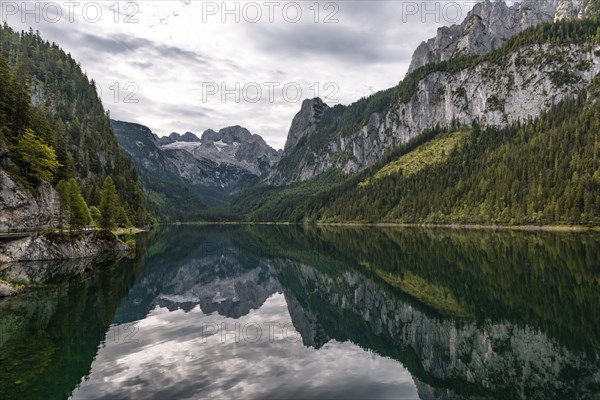 Vorderer Gosausee and Dachstein massif