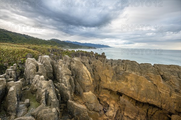 Coastal landscape of sandstone rocks