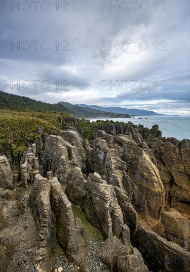 Coastal landscape of sandstone rocks