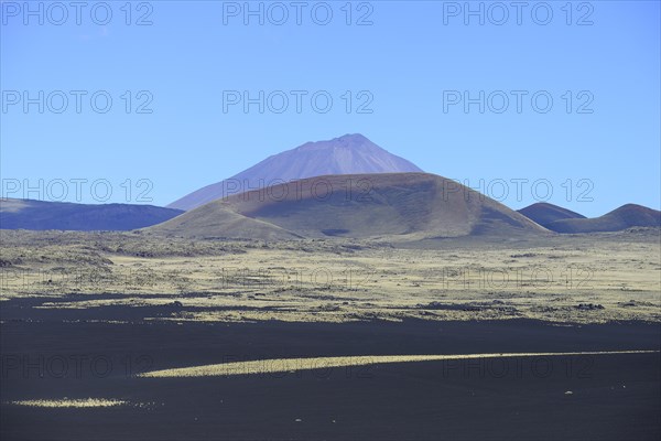 Volcanic lunar landscape