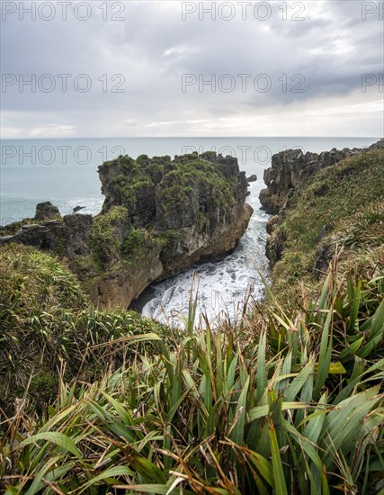 Bay with sandstone rocks