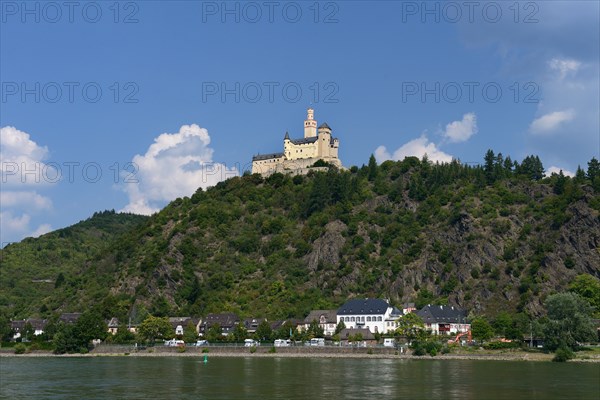 Marksburg with Braubach am Rhein