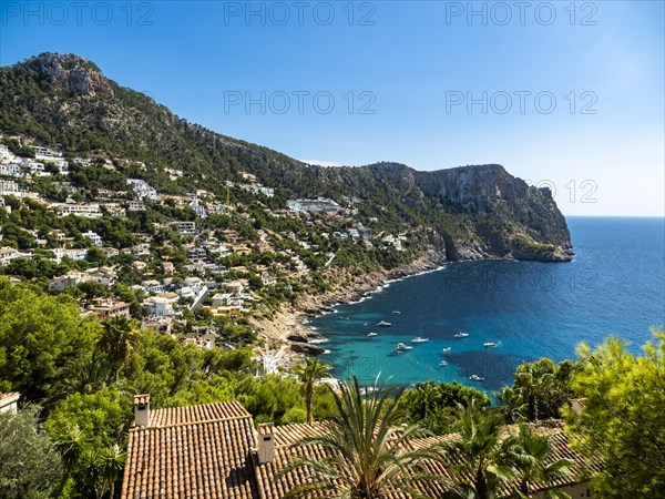 Lonely bay cala Llamp near Costa de Andratx