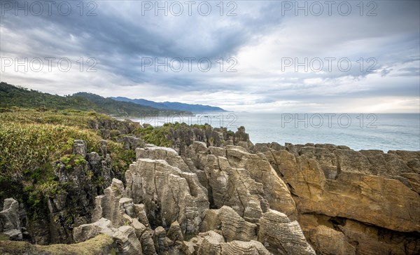 Coastal landscape of sandstone rocks