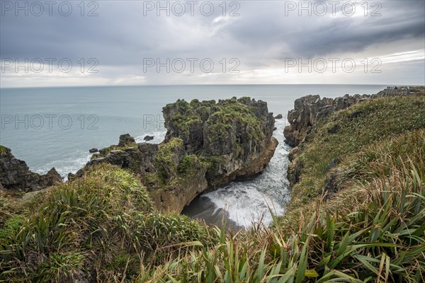 Bay with sandstone rocks