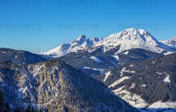 View from the Reiteralm to the Bischofsmuetze and Dachstein