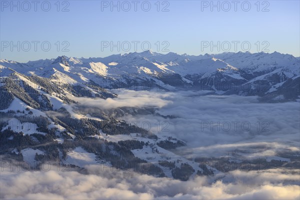 View from the Hohe Salve to the Windautal