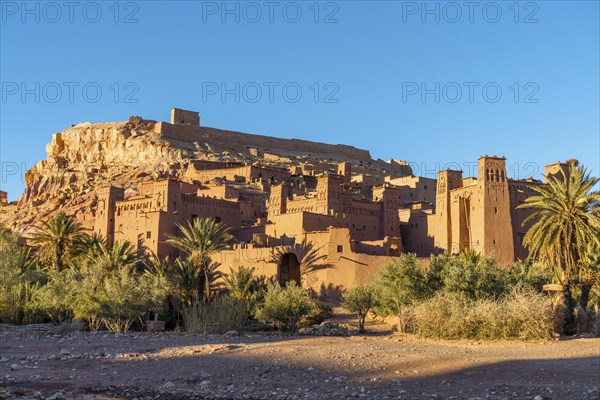 Panoramic view of clay town Ait Ben Haddou