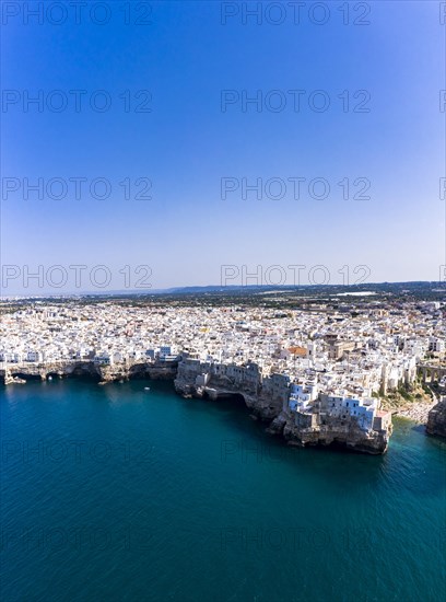 Aerial view of Polignano a Mare