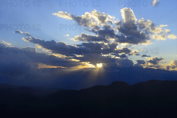 Sunset with clouds