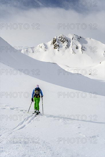 Ski tourers in the snow