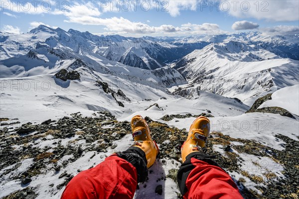 View from the summit of the Geierspitze