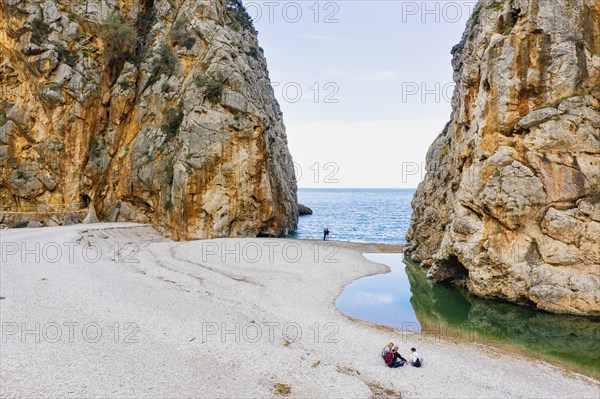 End of the gorge Torrent de Pareis at the sea