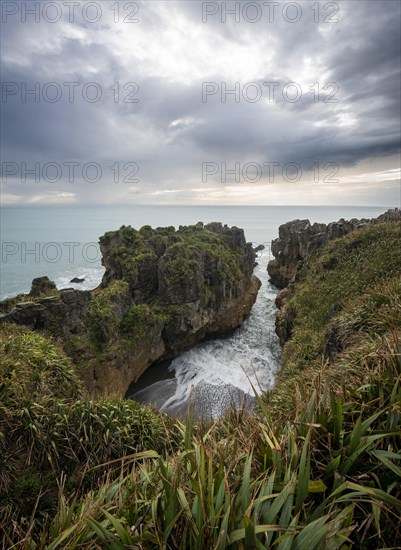 Bay with sandstone rocks