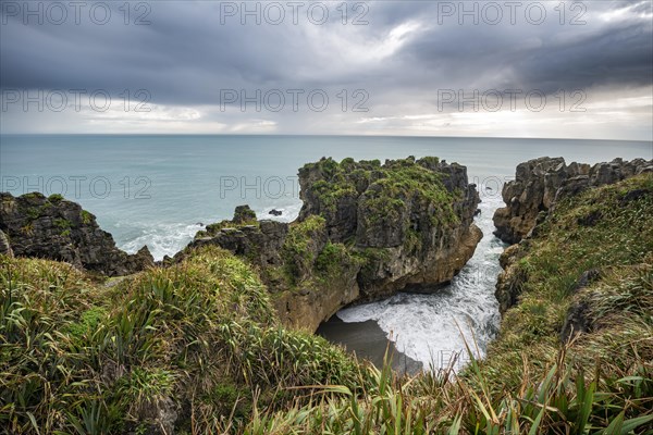 Bay with sandstone rocks