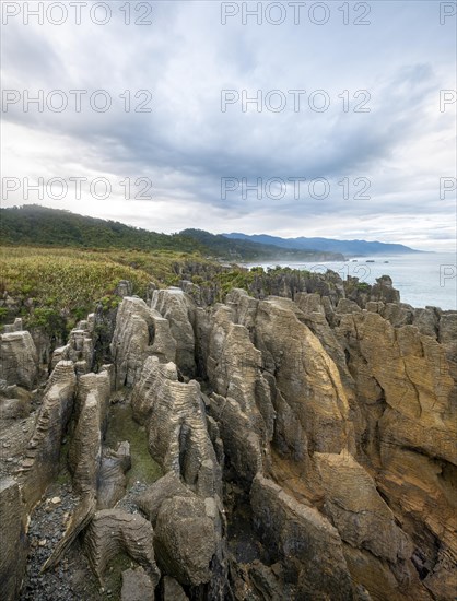 Coastal landscape of sandstone rocks