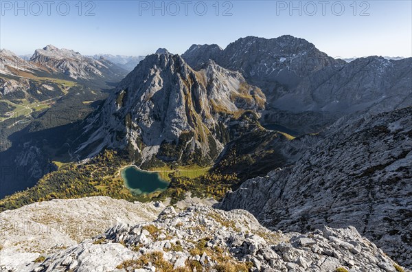 View of Seebensee from Ehrwalder Sonnenspitze