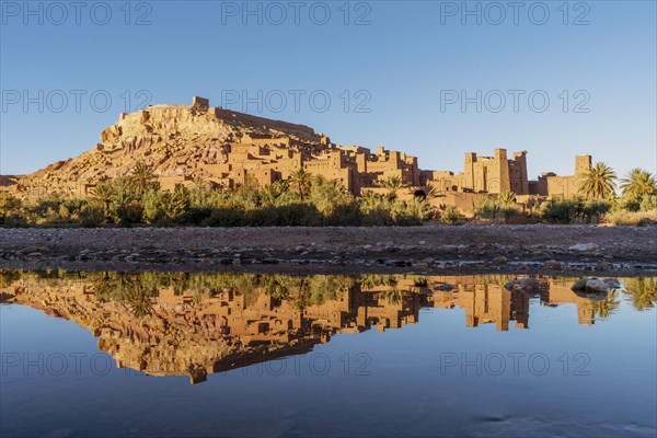 Panoramic view of clay town Ait Ben Haddou