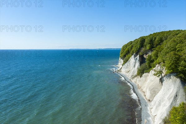 View from the high shore to the Baltic Sea