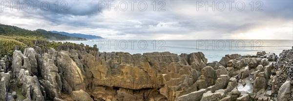 Coastal landscape of sandstone rocks