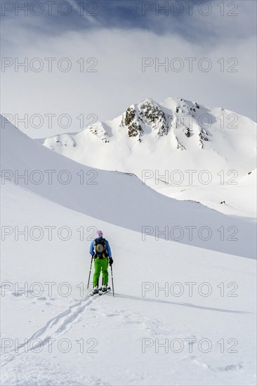 Ski tourers in the snow