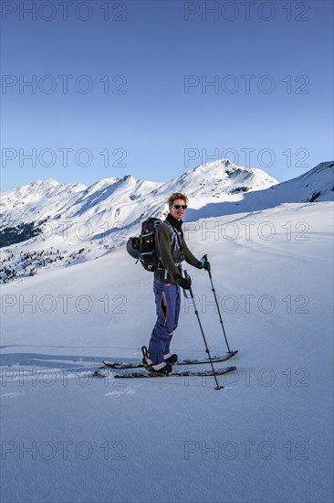 Ski tourers in the snow