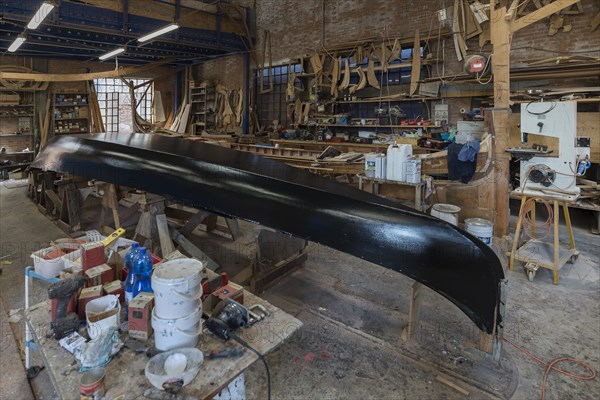 Construction of a nacelle in a boat yard