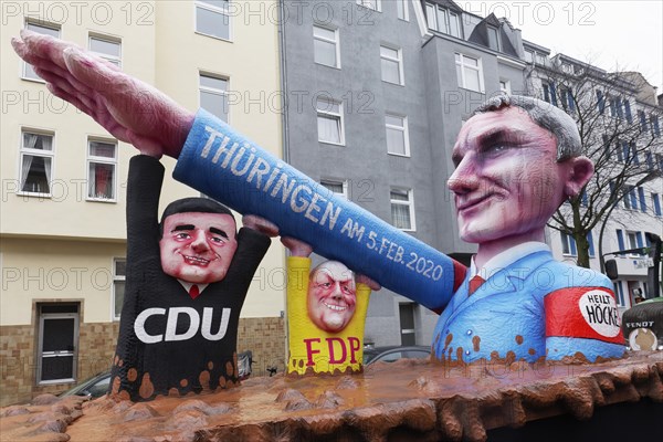 AfD faction leader Bjoern Hoecke raises his arm to the Hitler salute