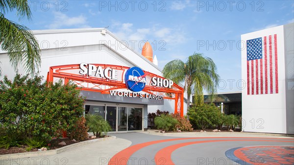 Entrance to the Space Shop at Kennedy Space Center