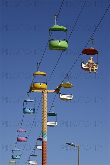 Cable car at Santa Cruz Beach Boardwalk Amusement Park