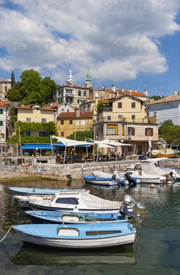 Port and village view