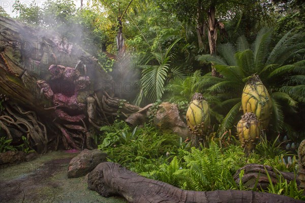 Artificial landscape in the Pandora theme area